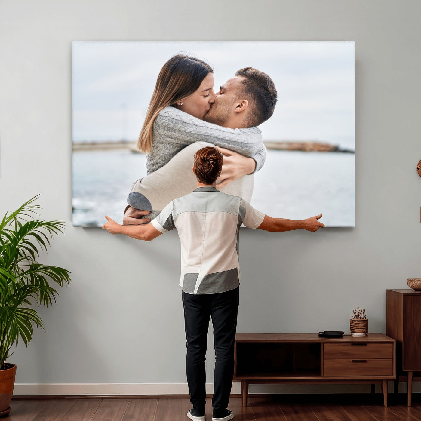 28984291-MGV-CV-36X24 - Custom Photo with Framed Canvas Wall Art Canvas Print Personalized Picture Print Framed Wall Art Digitally Printed Photo