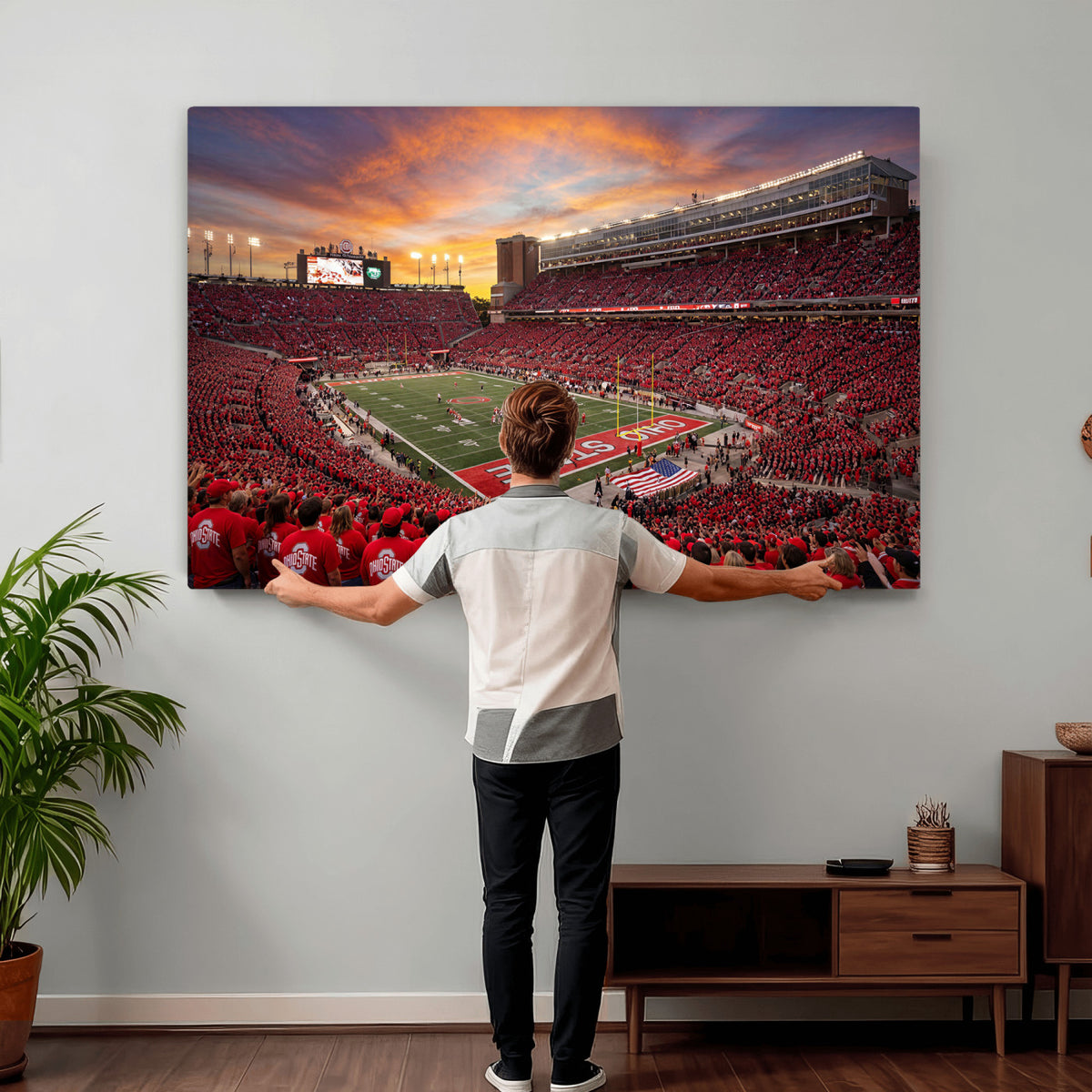 73119077-MGV-CV-36X24 - Stadium Wall Art Canvas Print