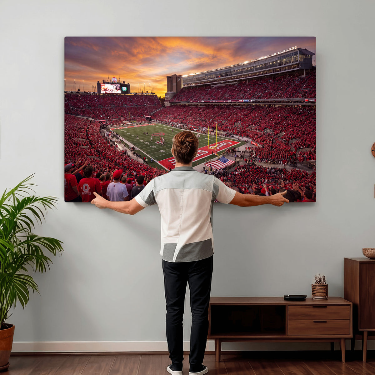 36125328-MGV-CV-36X24 - Stadium Wall Art Canvas Print