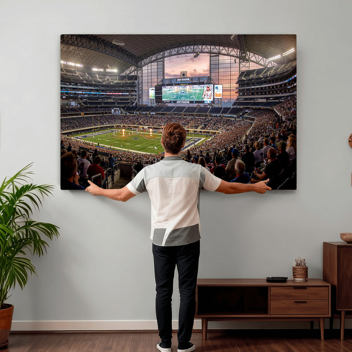 61524160-MGV-CV-36X24 - Stadium Wall Art Canvas Print