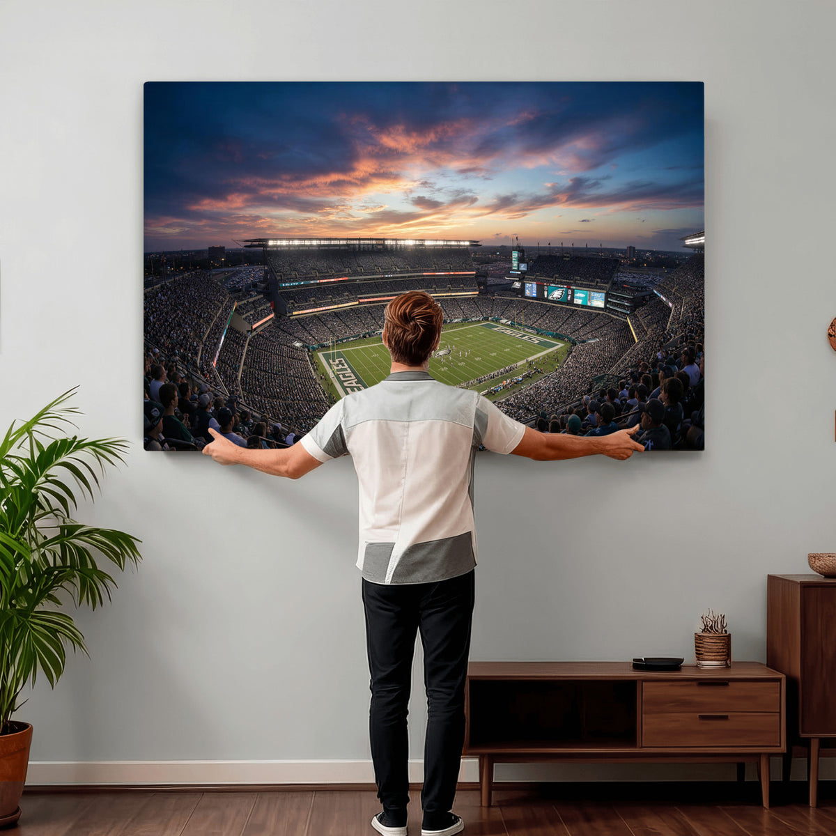59208973-MGV-CV-36X24 - Stadium Wall Art Canvas Print
