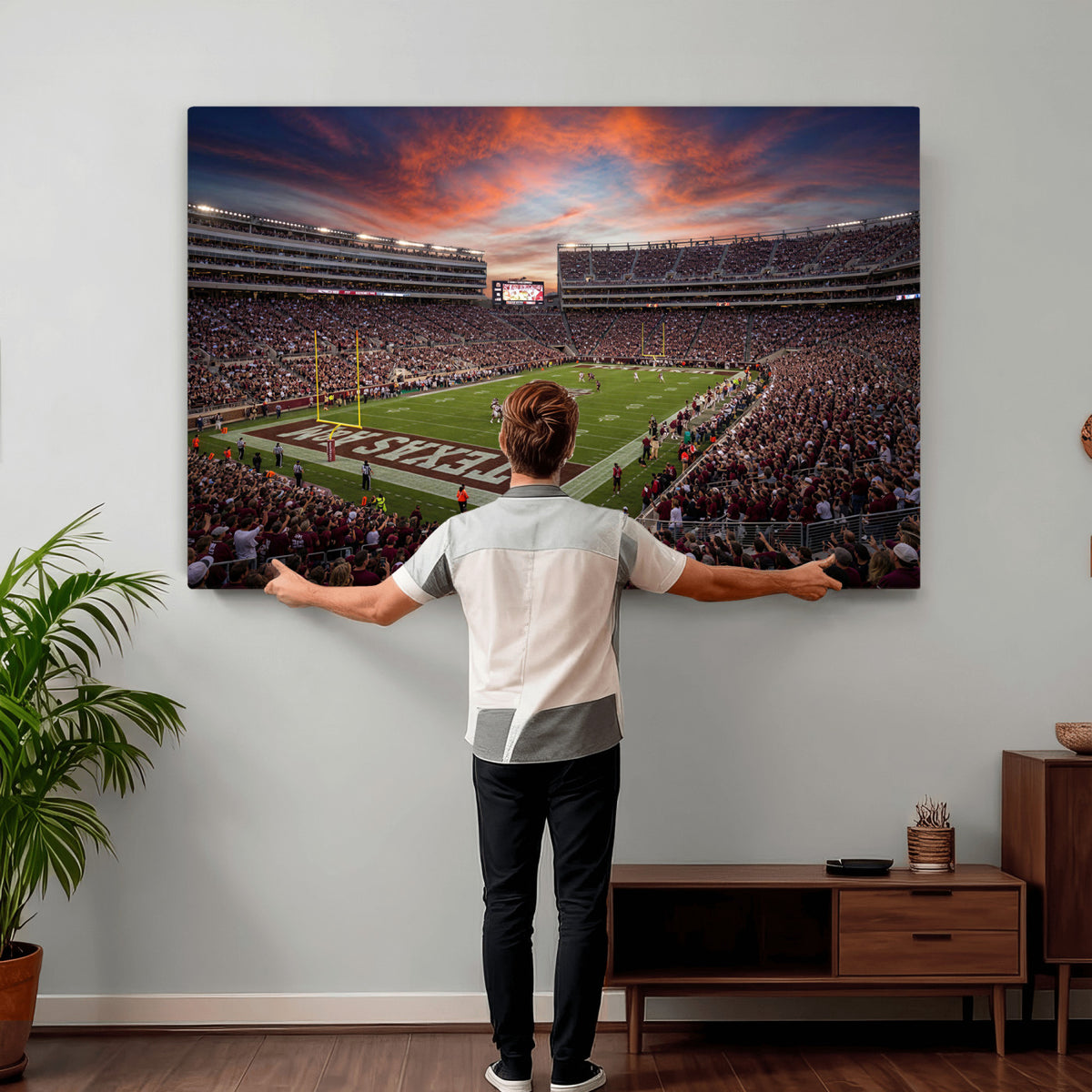 44328991-MGV-CV-36X24 - Stadium Wall Art Canvas Print