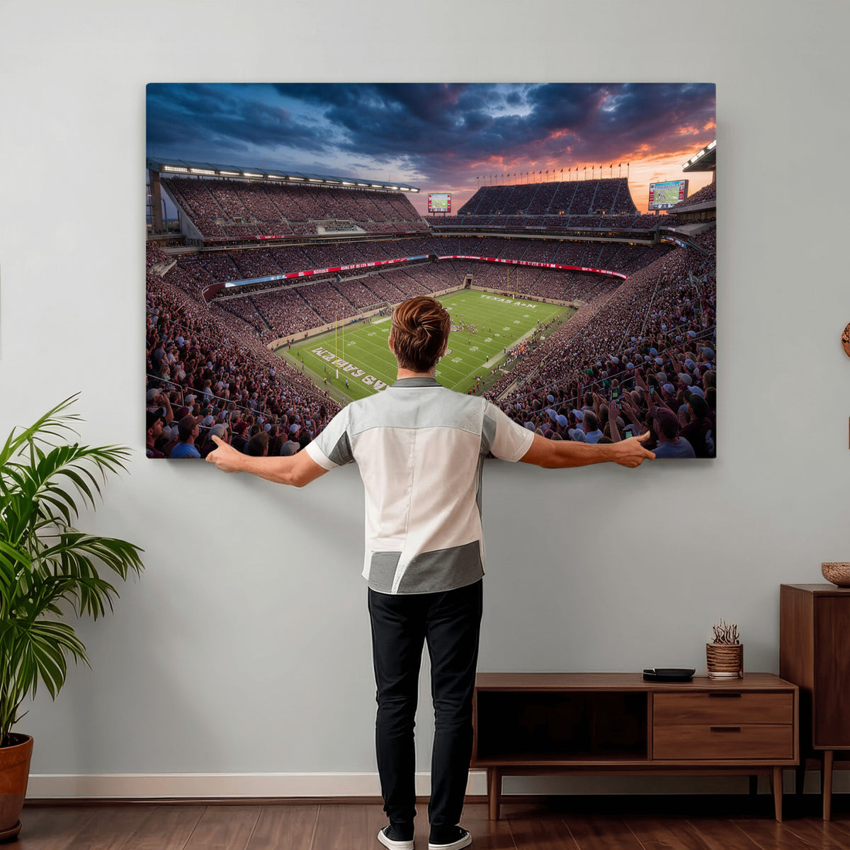 55475837-MGV-CV-36X24 - Stadium Wall Art Canvas Print