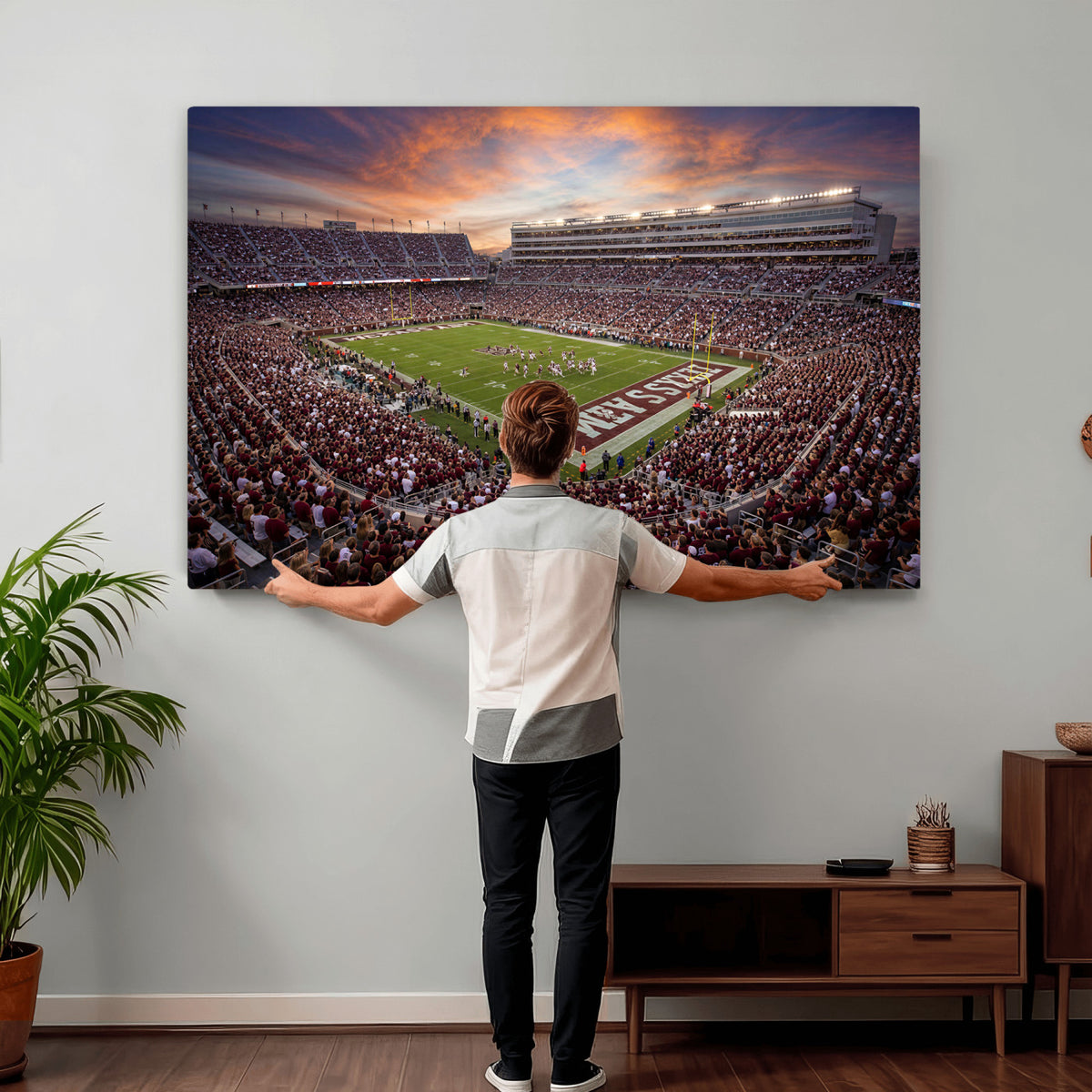 66624578-MGV-CV-36X24 - Stadium Wall Art Canvas Print