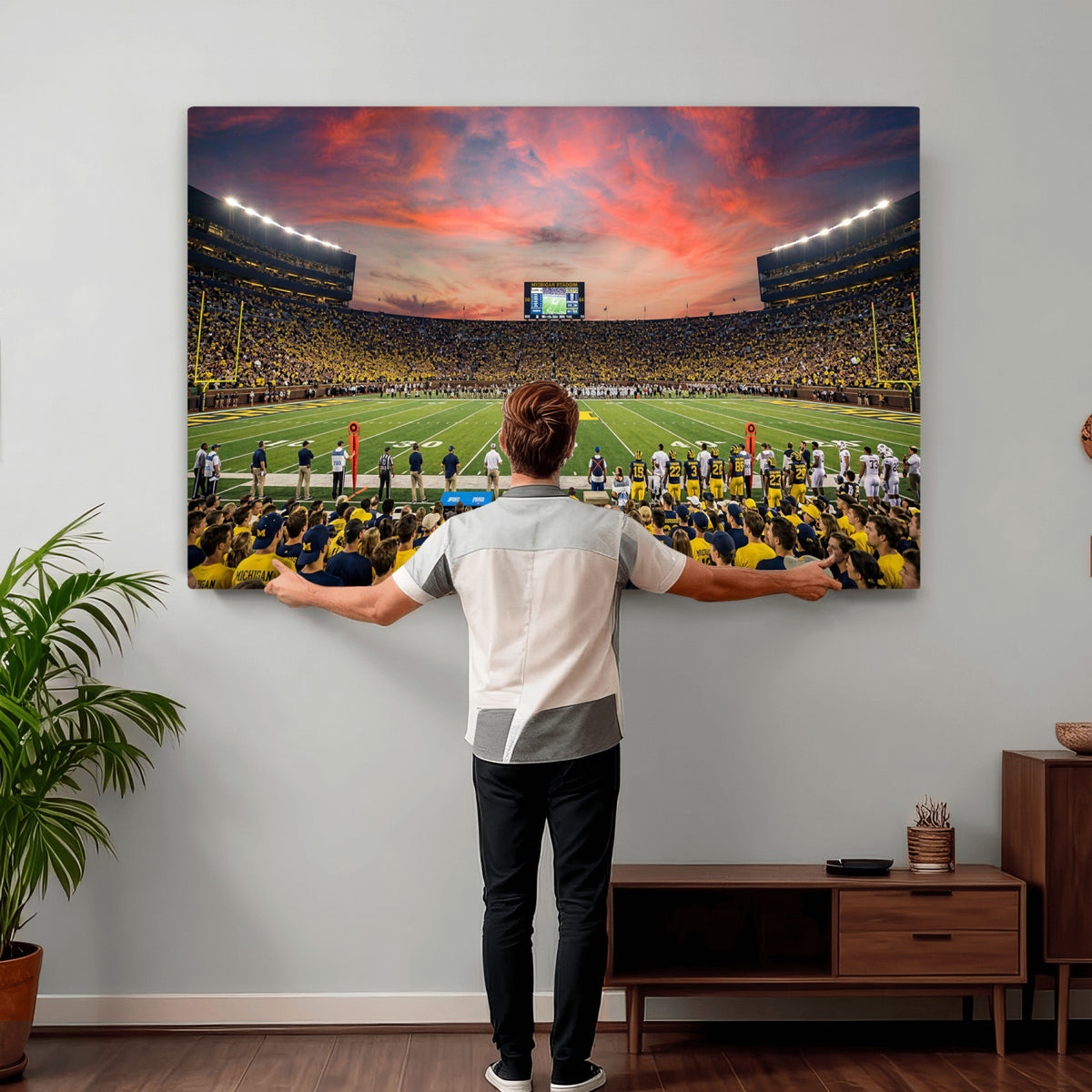 47185949-MGV-CV-36X24 - Stadium Wall Art Canvas Print