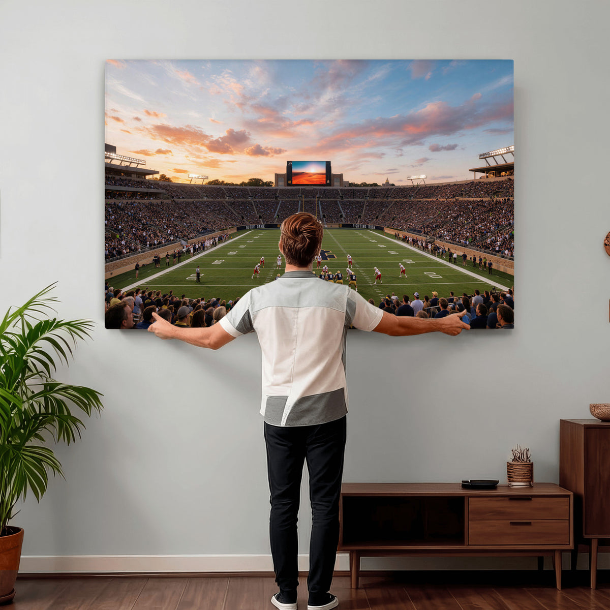 54464530-MGV-CV-36X24 - Stadium Wall Art Canvas Print