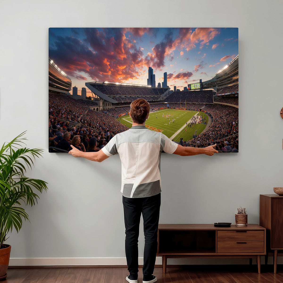 21104528-MGV-CV-36X24 - Stadium Wall Art Canvas Print