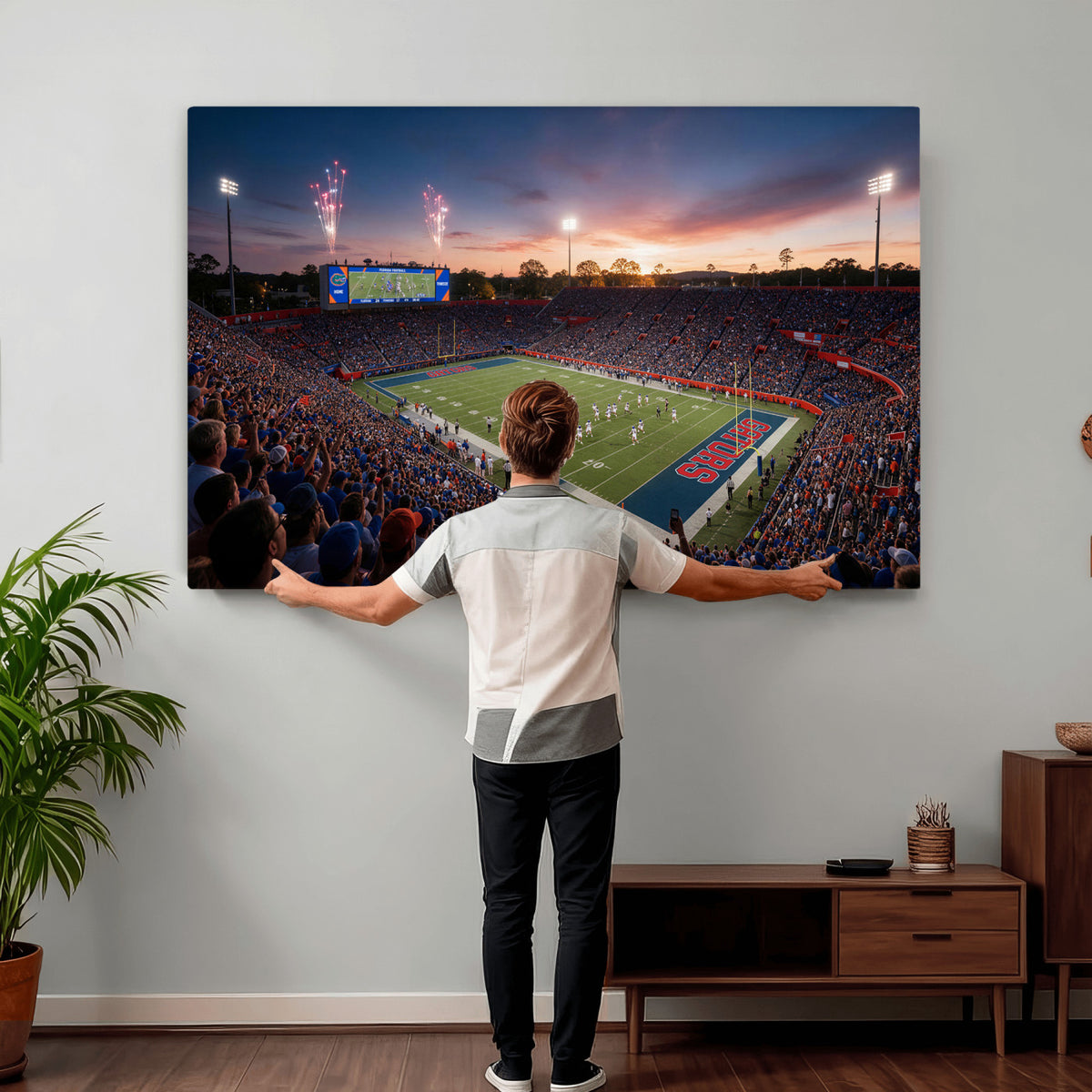 76151234-MGV-CV-36X24 - Stadium Wall Art Canvas Print