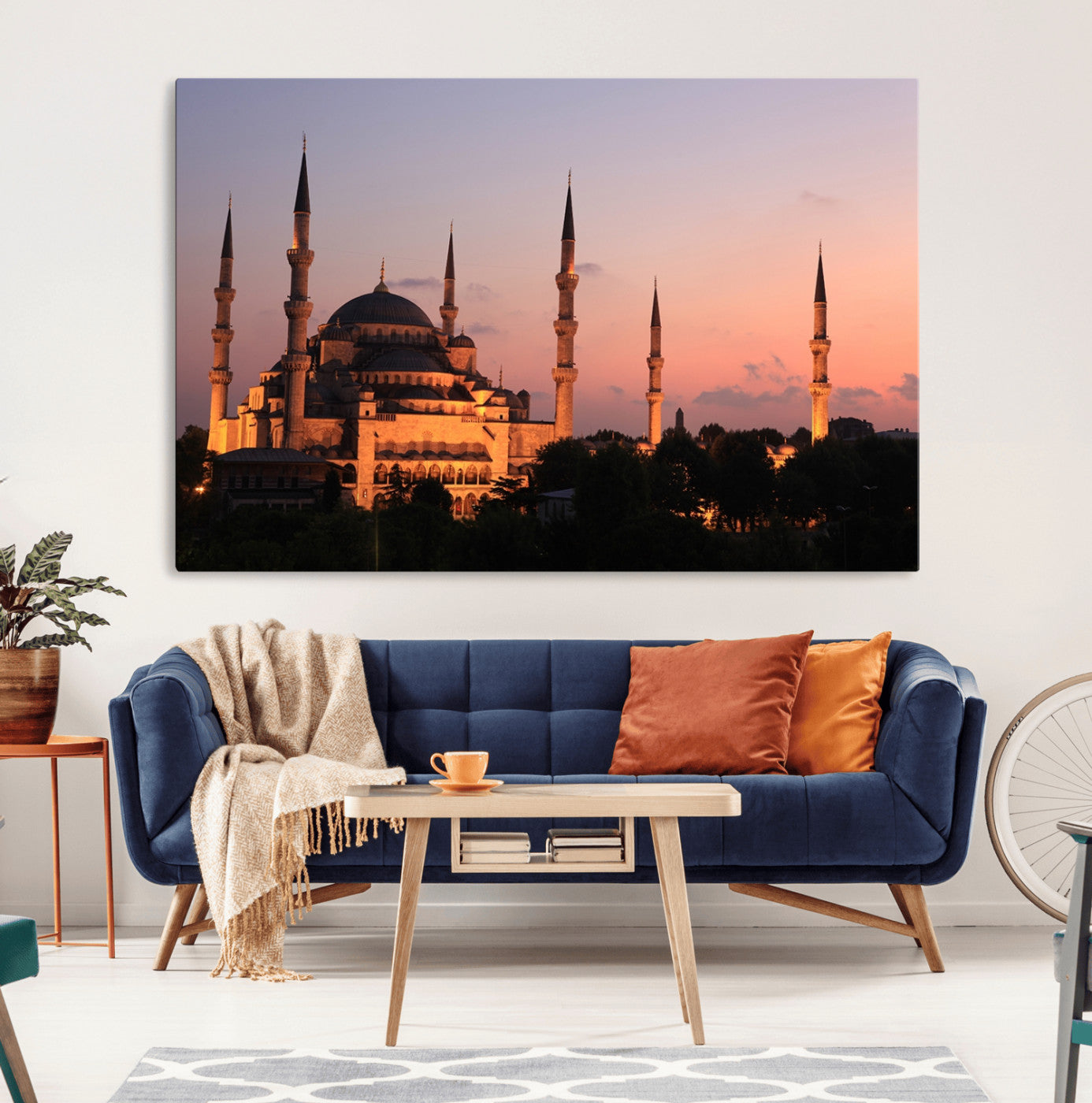 -Wall Art Turkey Istanbul Skyline Canvas Print