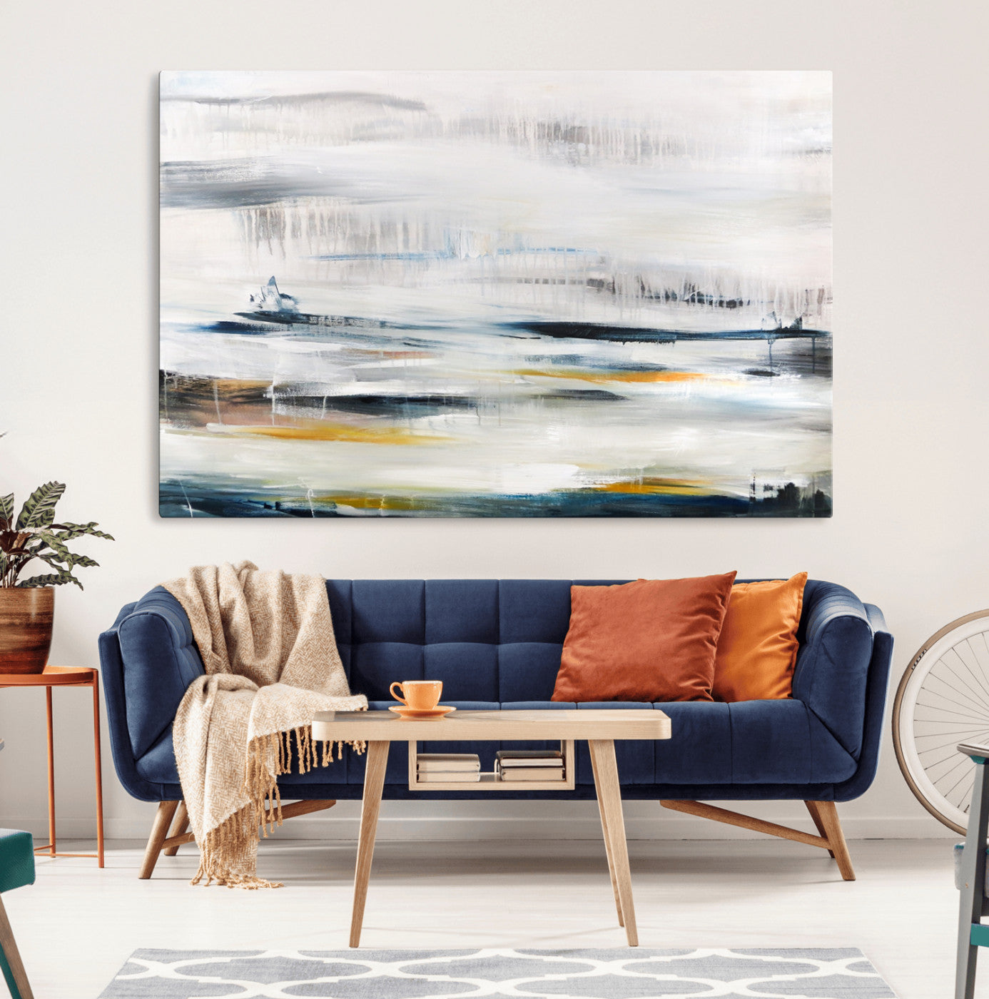 74932-MGV-CV-36X24-Soft Color Abstract Canvas Print