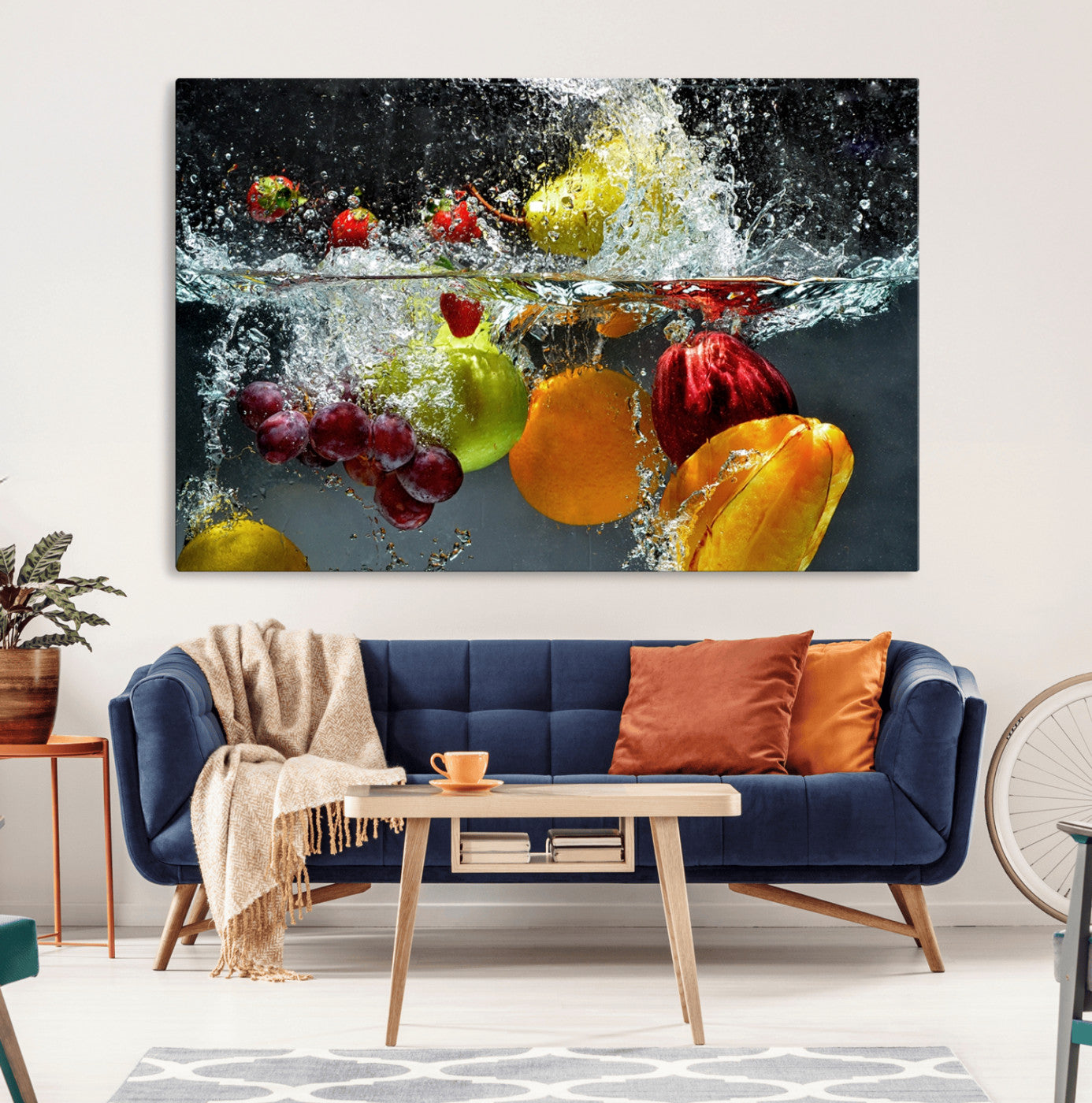 MGV-CV-36X24 - Kithen Vegetables World Wall Art Canvas Print