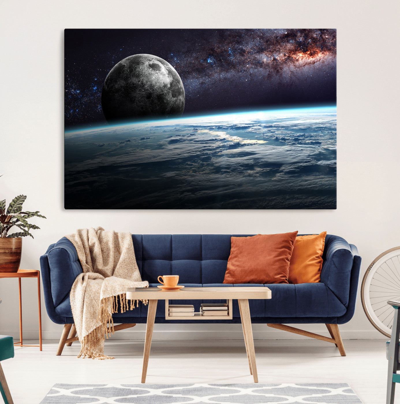 22395-MGV-CV-36X24-Space and Planet Canvas Print