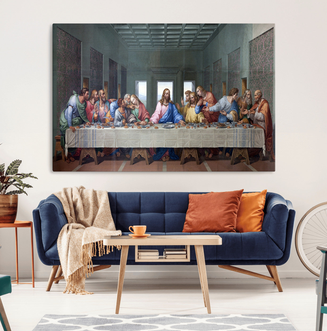 MGV-CV-36X24 - The Last Supper Multi Panel Canvas Wall Art