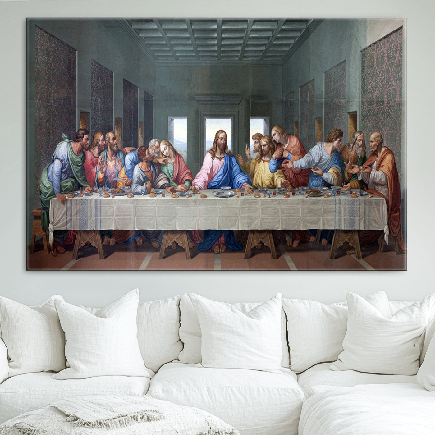 30401-MGV-CV-36X24-The Last Supper Multi Panel Canvas Wall Art