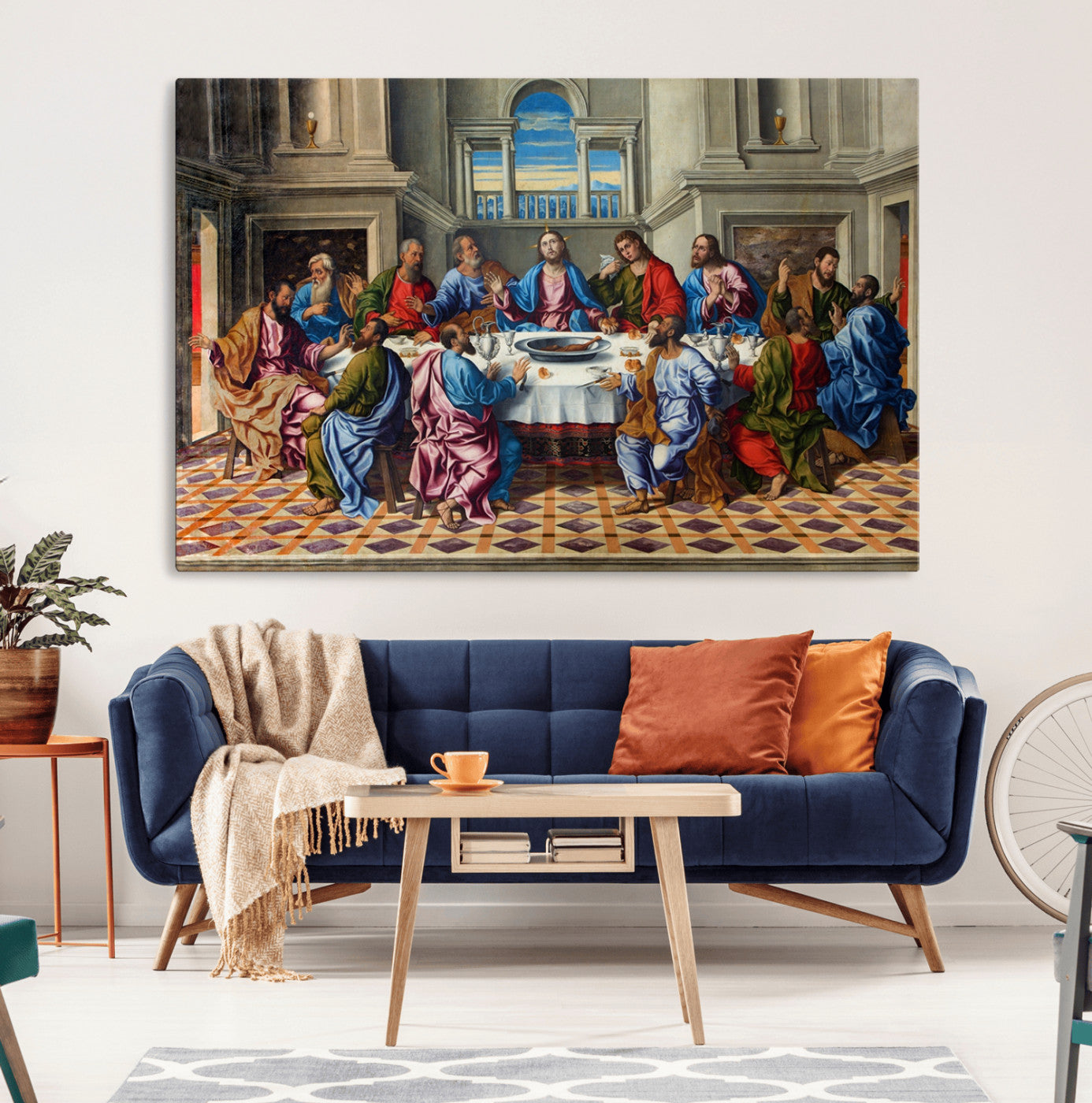 MGV-CV-36X24 - The Last Supper Multi Panel Canvas Wall Art