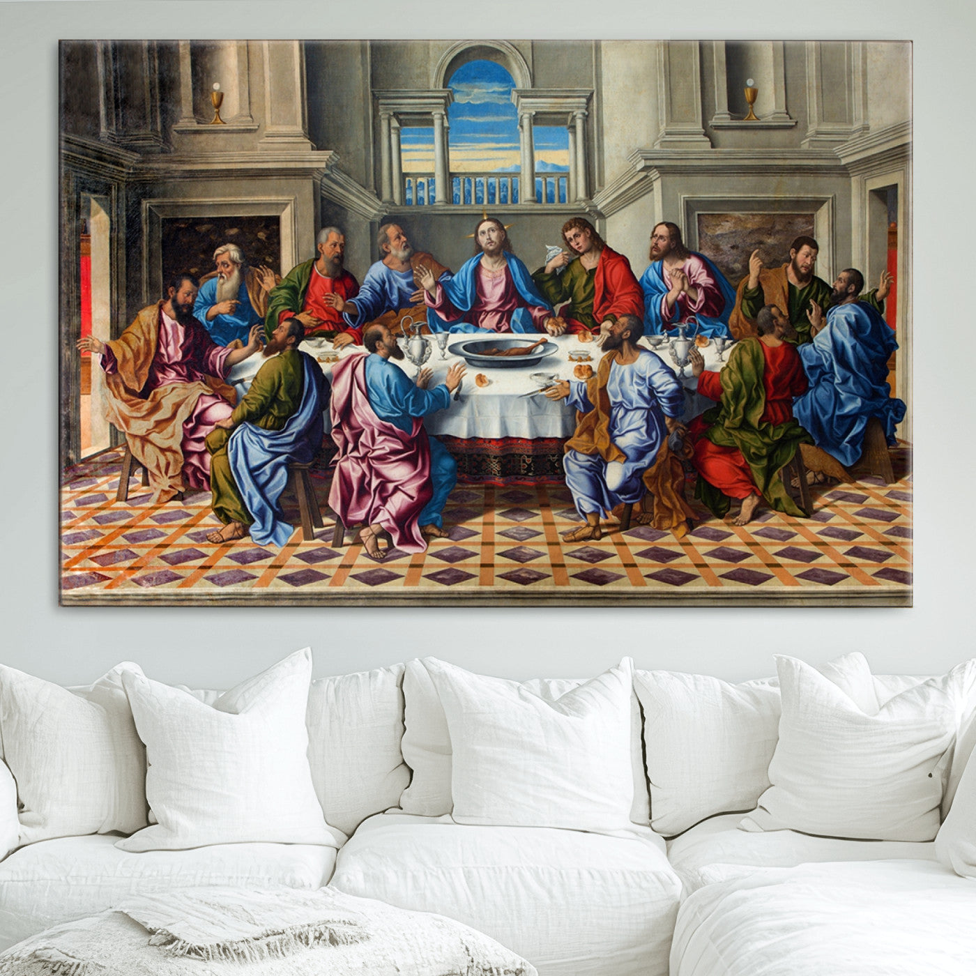 18691-MGV-CV-36X24-The Last Supper Multi Panel Canvas Wall Art