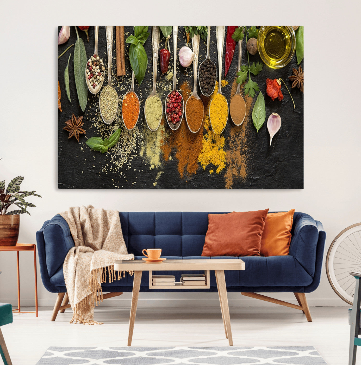 60472-MGV-CV-36X24-Kitchen Spice Wall Art Canvas Print