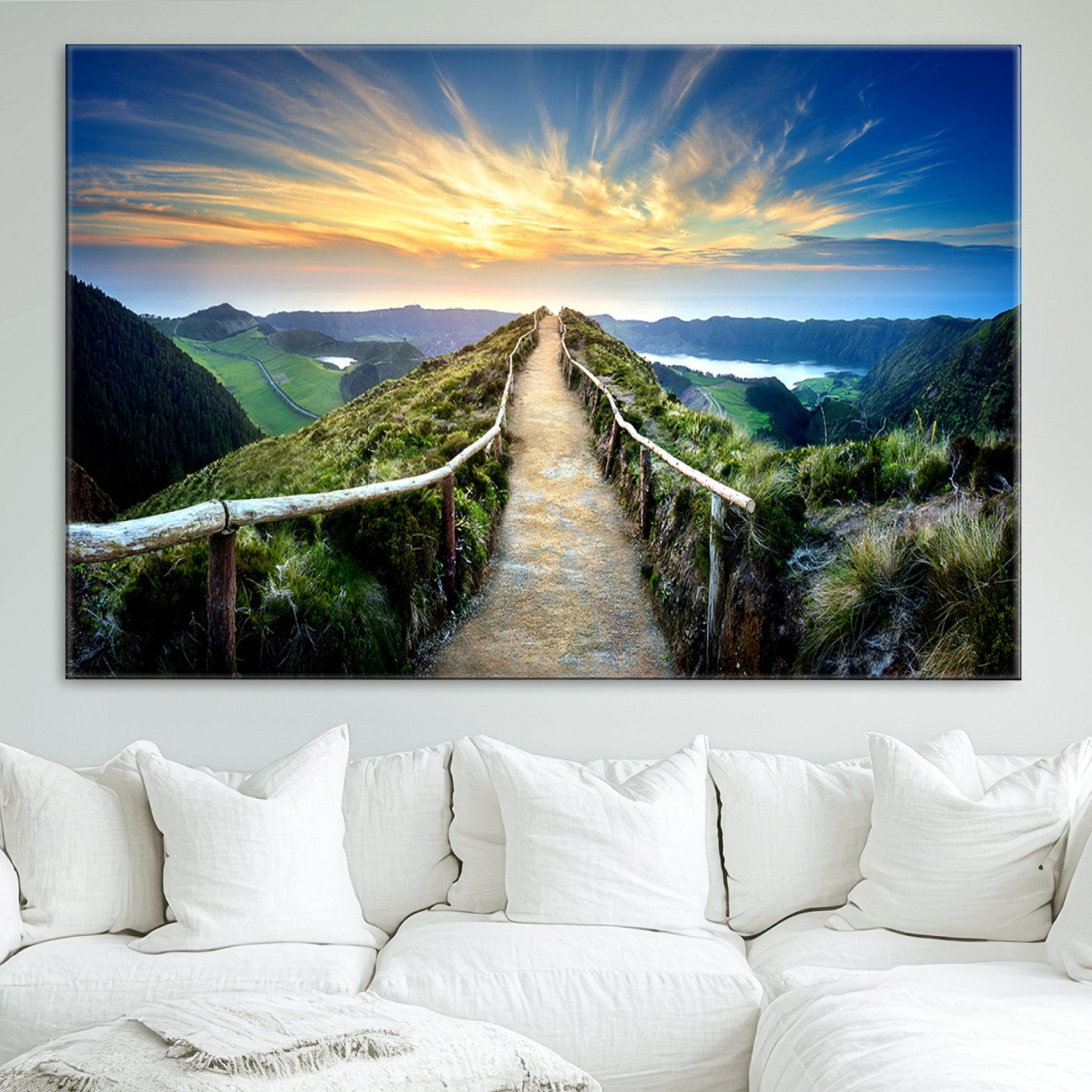 58887-MGV-CV-36X24-Mountain Landscape Wall Art Canvas Print