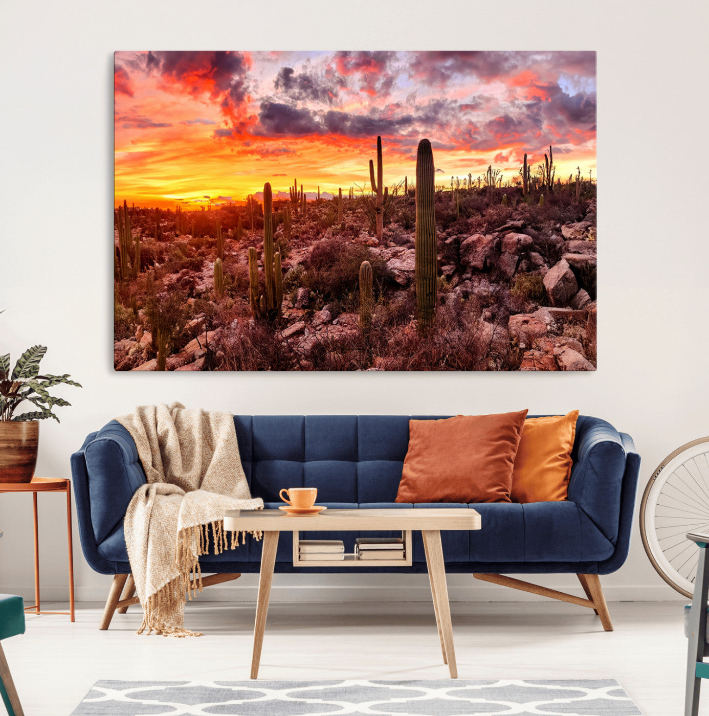 18067-MGV-CV-36X24-Arizona Desert Print, Western Cowboy Wall Art Print