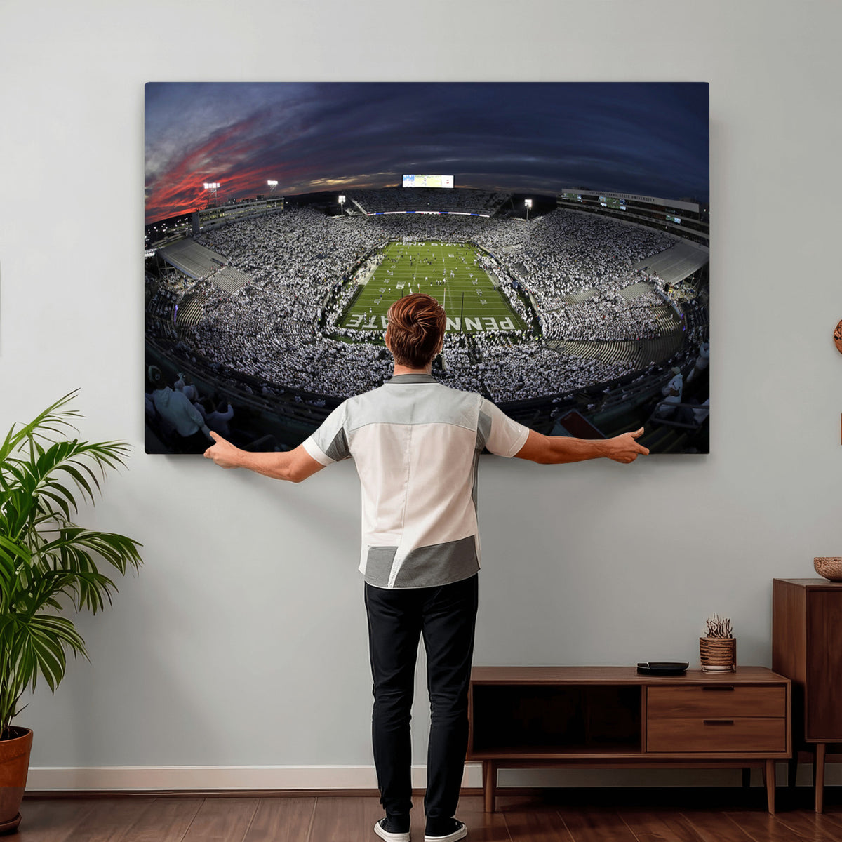 59877-MGV-CV-36X24 - Penn State University Nittany Lions Football Team Print