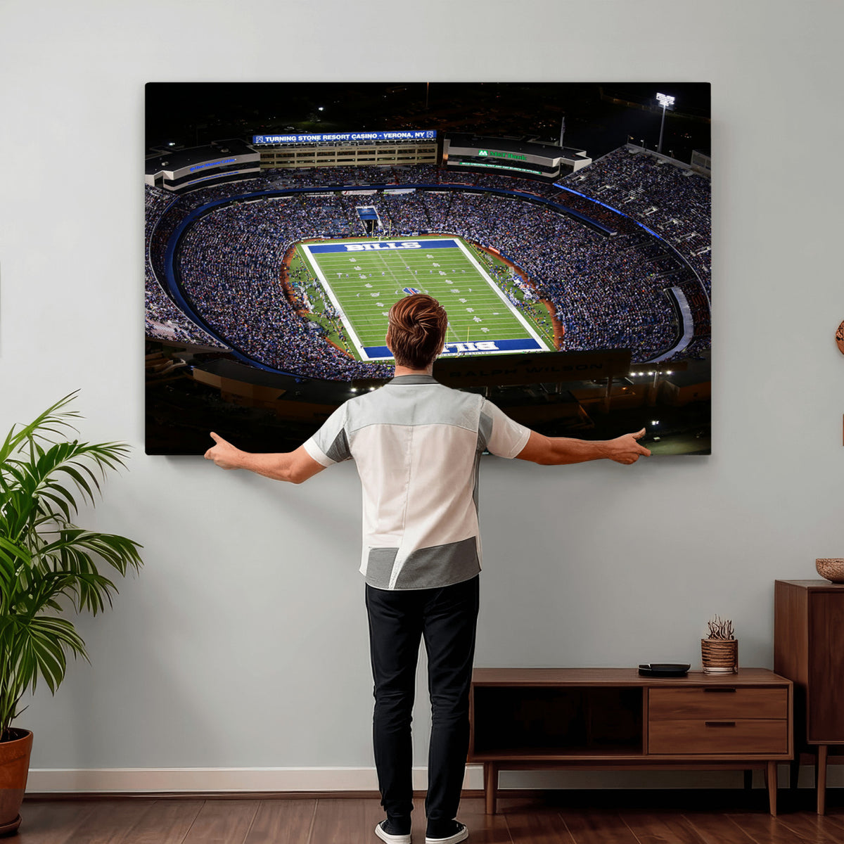 19030-MGV-CV-36X24 - Buffalo Bills NFL Football Team Print, Highmark Stadium