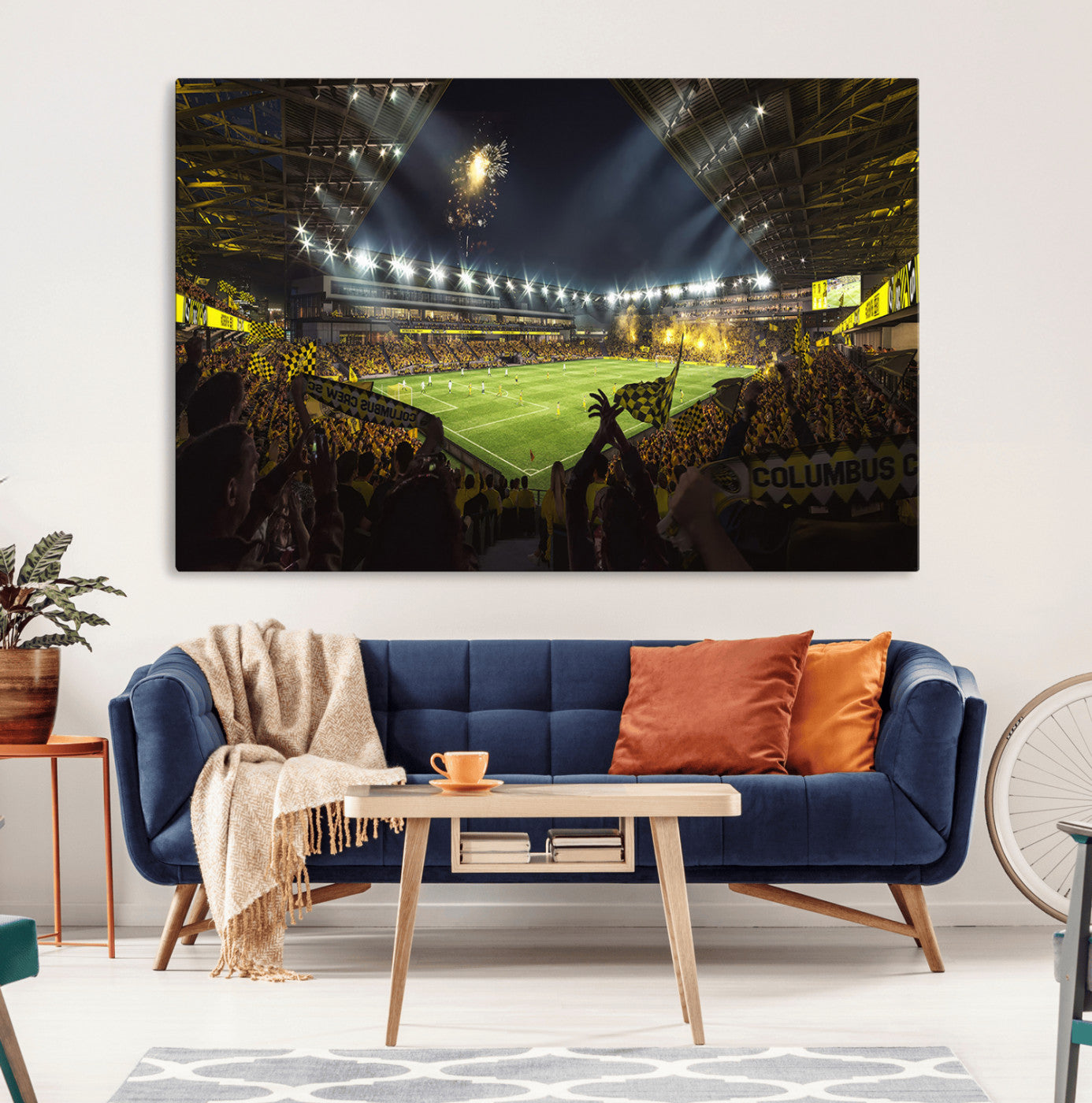 51122-MGV-CV-36X24-Columbus Crew Soccer Team Print - Columbus Crew Stadium Wall Art Canvas Print