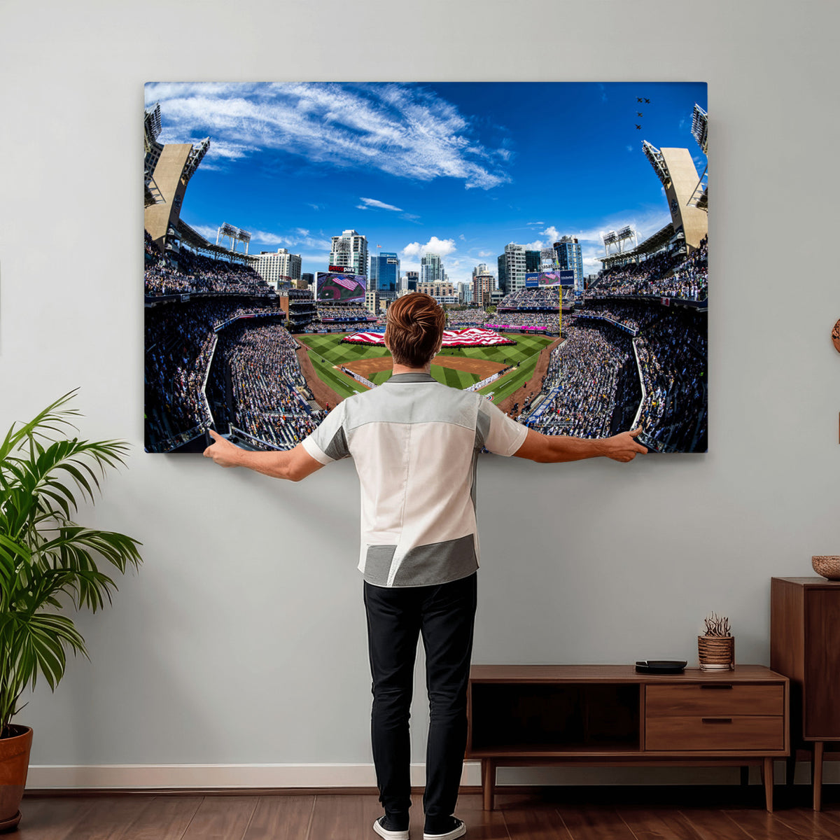 52297-MGV-CV-36X24 - San Diego Padres Baseball Team Print, Petco Park Stadium