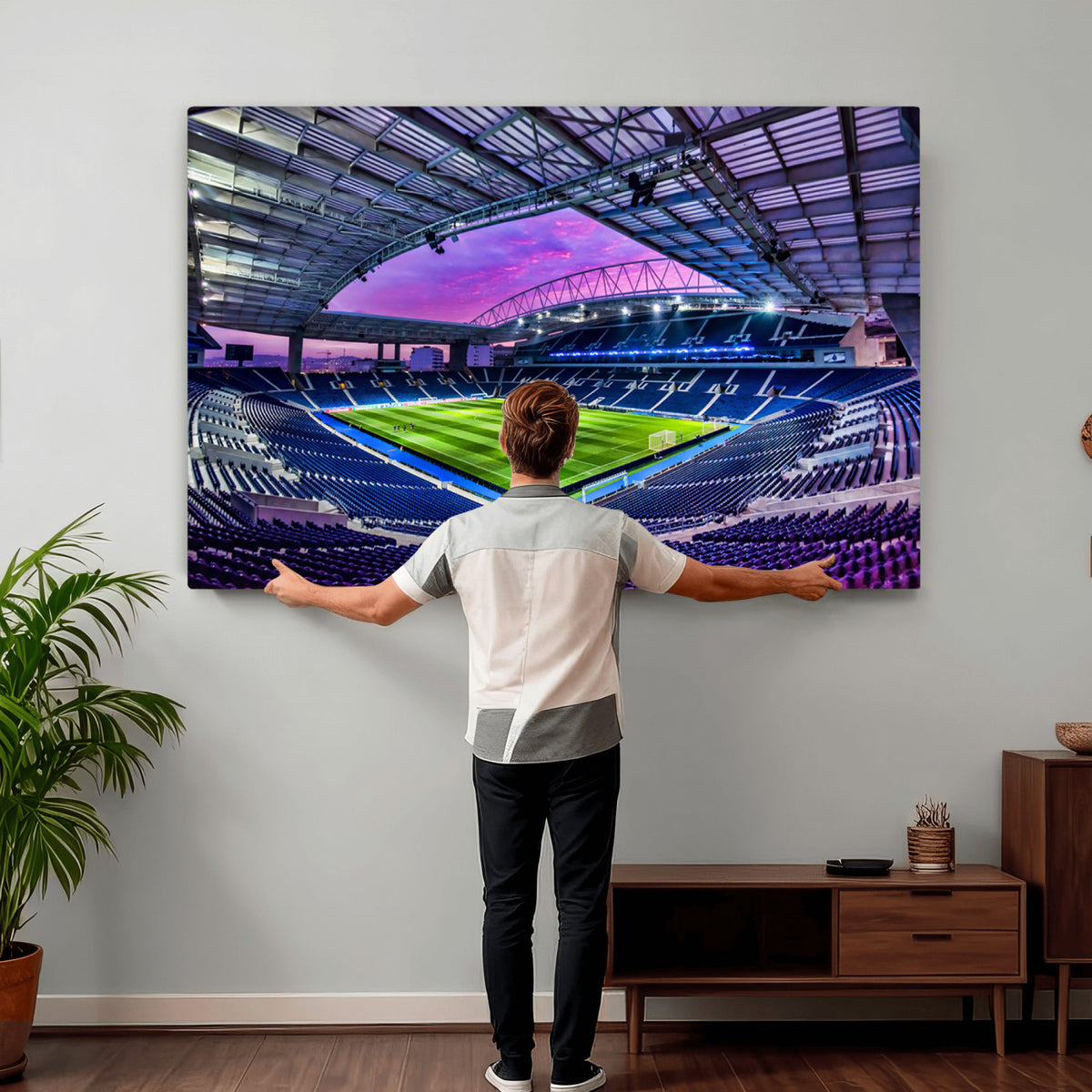 10851-MGV-CV-36X24 - FC Porto Soccer Team Print Canvas, Dragon Stadium Wall Art