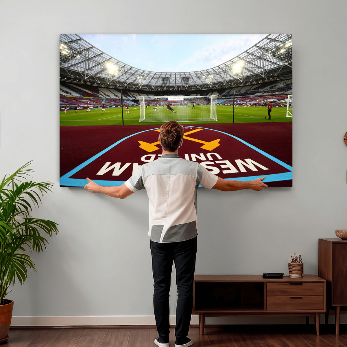 77367-MGV-CV-36X24 - West Ham United FC Stadium Canvas Wall Art, London Stadium