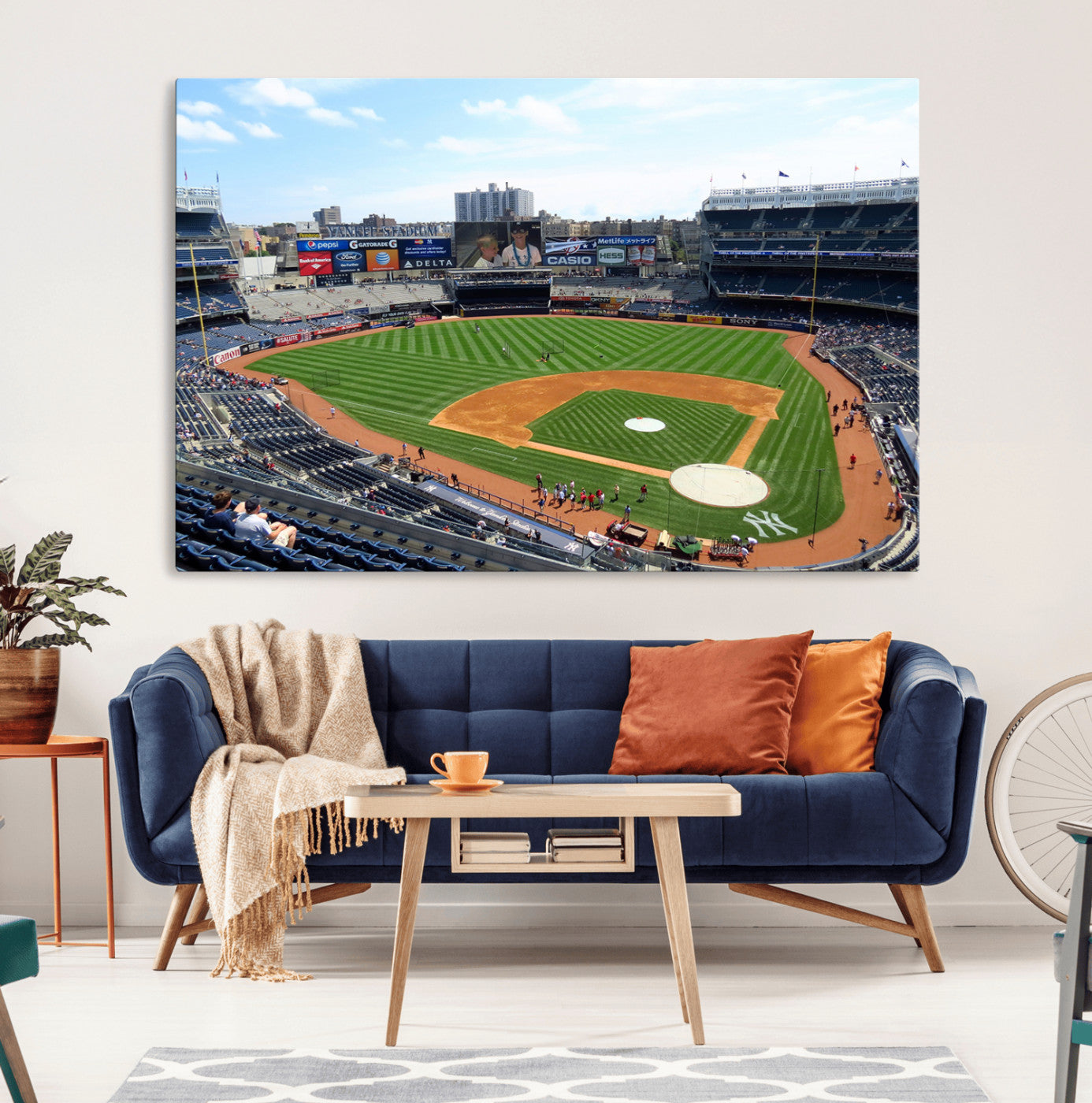 MGV-CV-36X24 - Buffalo Bills Stadium Wall Art - Buffalo Bills Decor- NFL Fans Gift, Perfect Sports Decor for Living