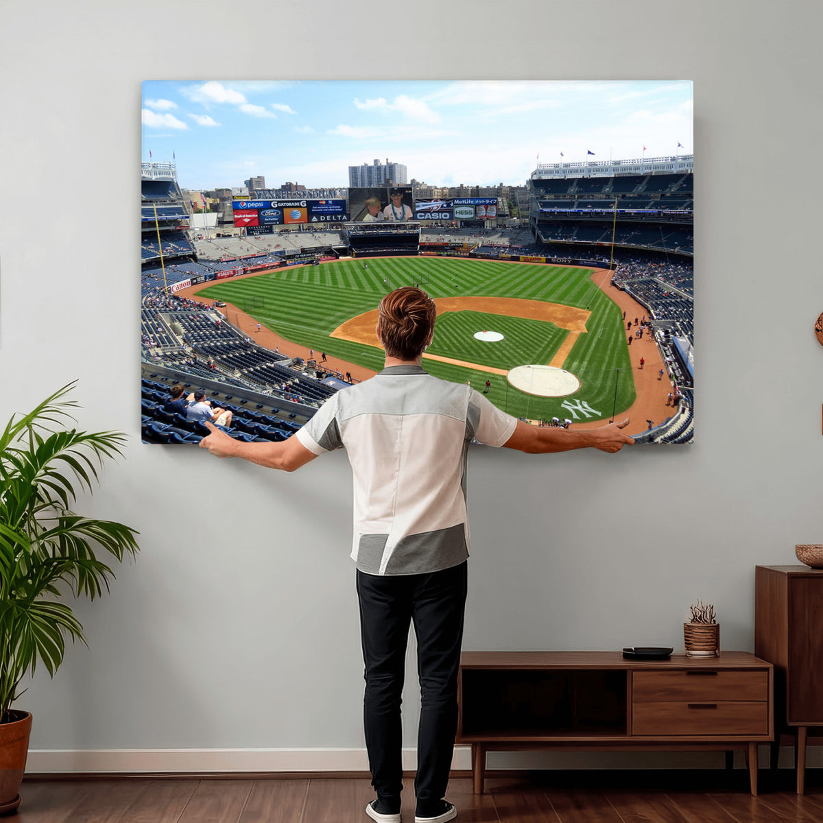 98047-MGV-CV-36X24 - Buffalo Bills Stadium Wall Art, Buffalo Bills Decor, NFL Fan Gift