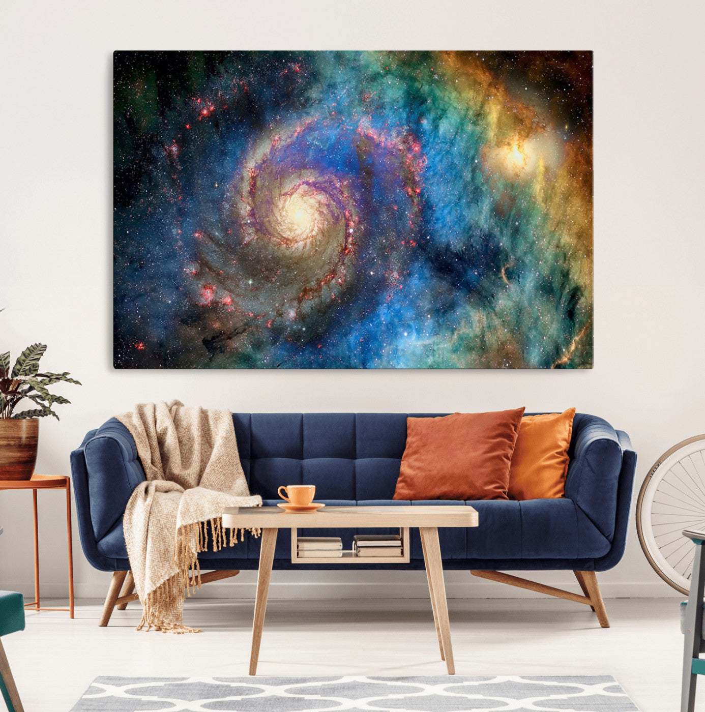 MGV-CV-36X24 - Spiral Galaxy Wall Art Canvas Print