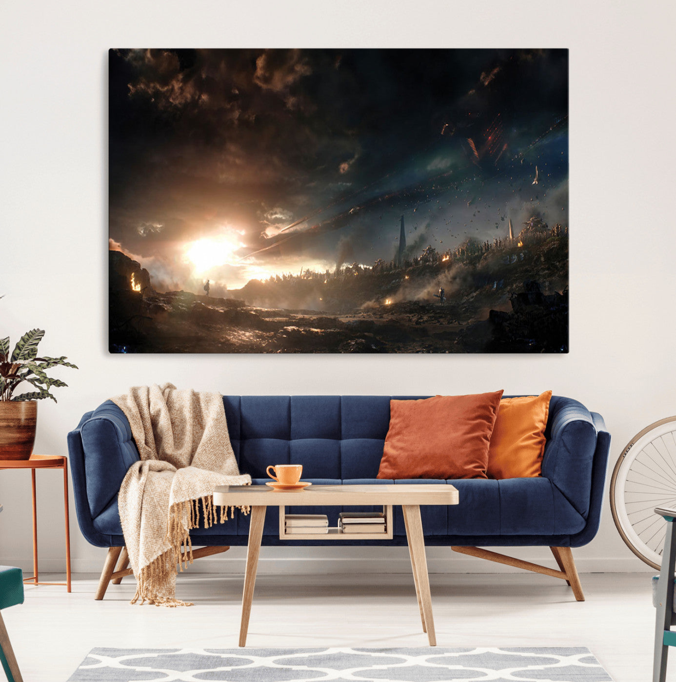 58617-MGV-CV-36X24-Avengers Planet Wall Art Canvas Print