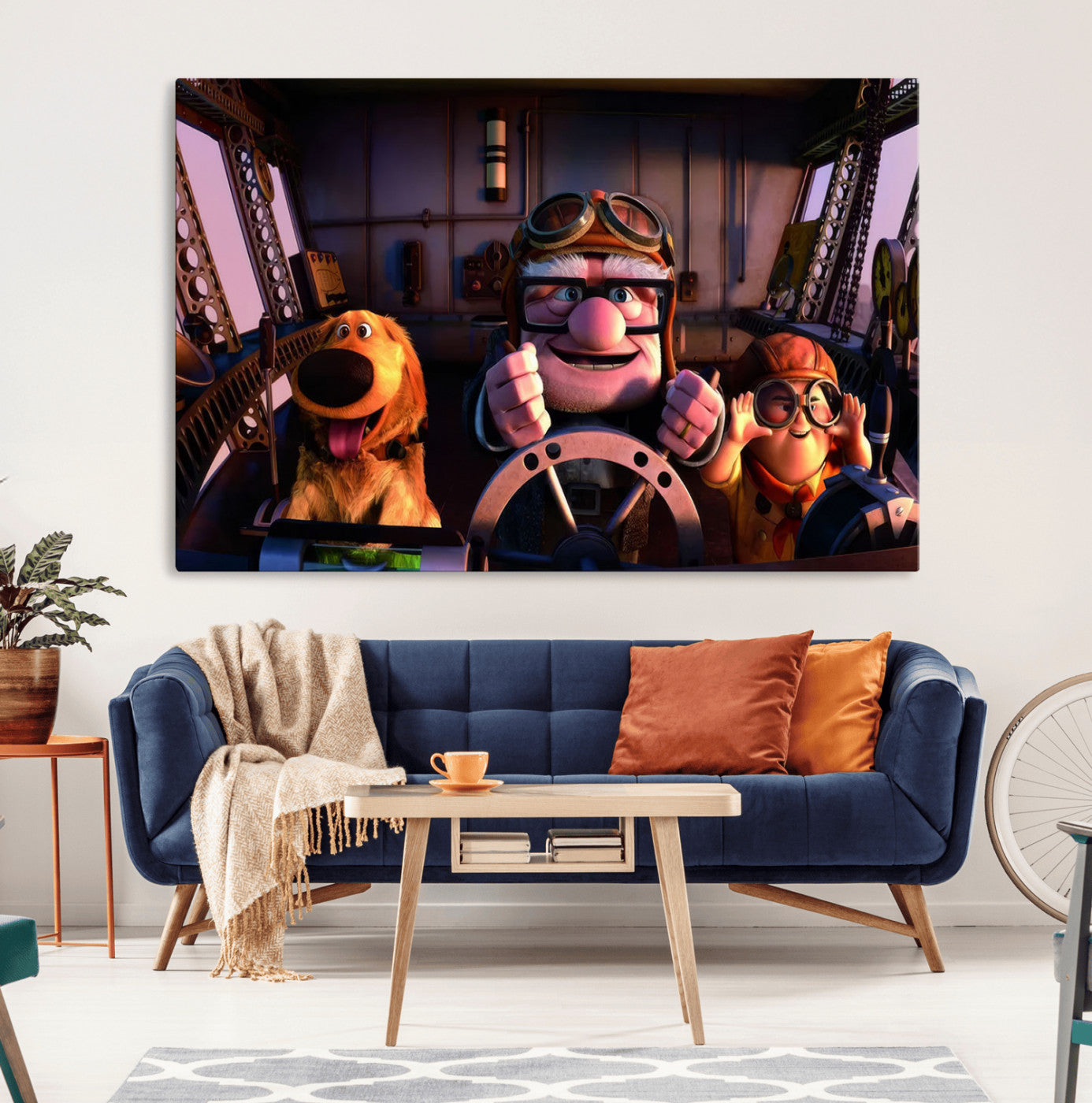 MGV-CV-36X24 - Carl Russel And Dog, Movie Up Poster, Movie Up Wall Art, Movie Up Poster Print, Carl