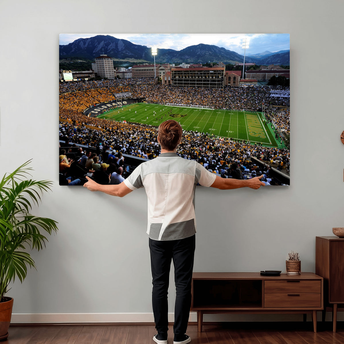 60552-MGV-CV-36X24 - Folsom Field, University of Colorado Buffaloes Football