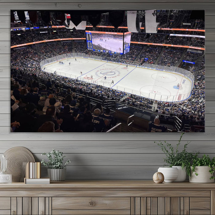 Amalie Arena Florida Wall Art Canvas Print - NHL Hockey Stadium Print