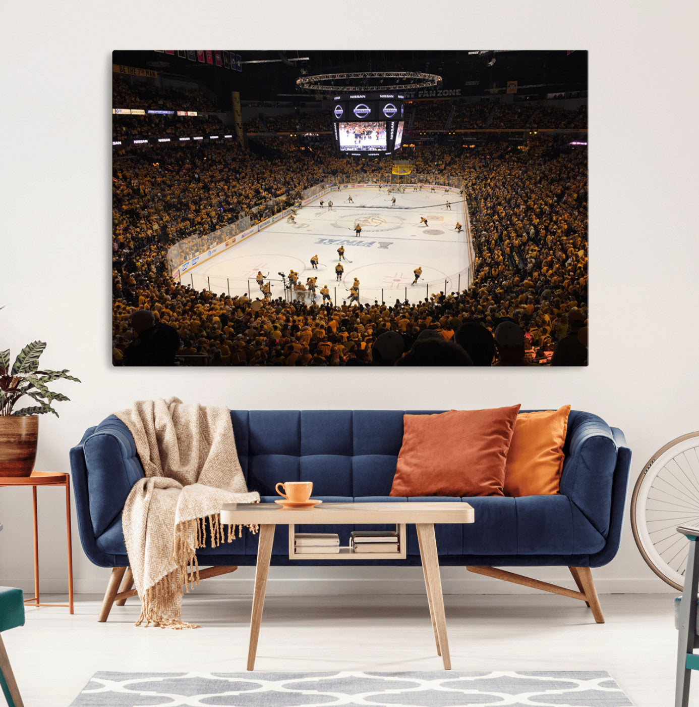 MGV-CV-36X24 - Bridgestone Arena - Nashville Predators Hockey Team Print - Nashville Wall Art Canvas Print