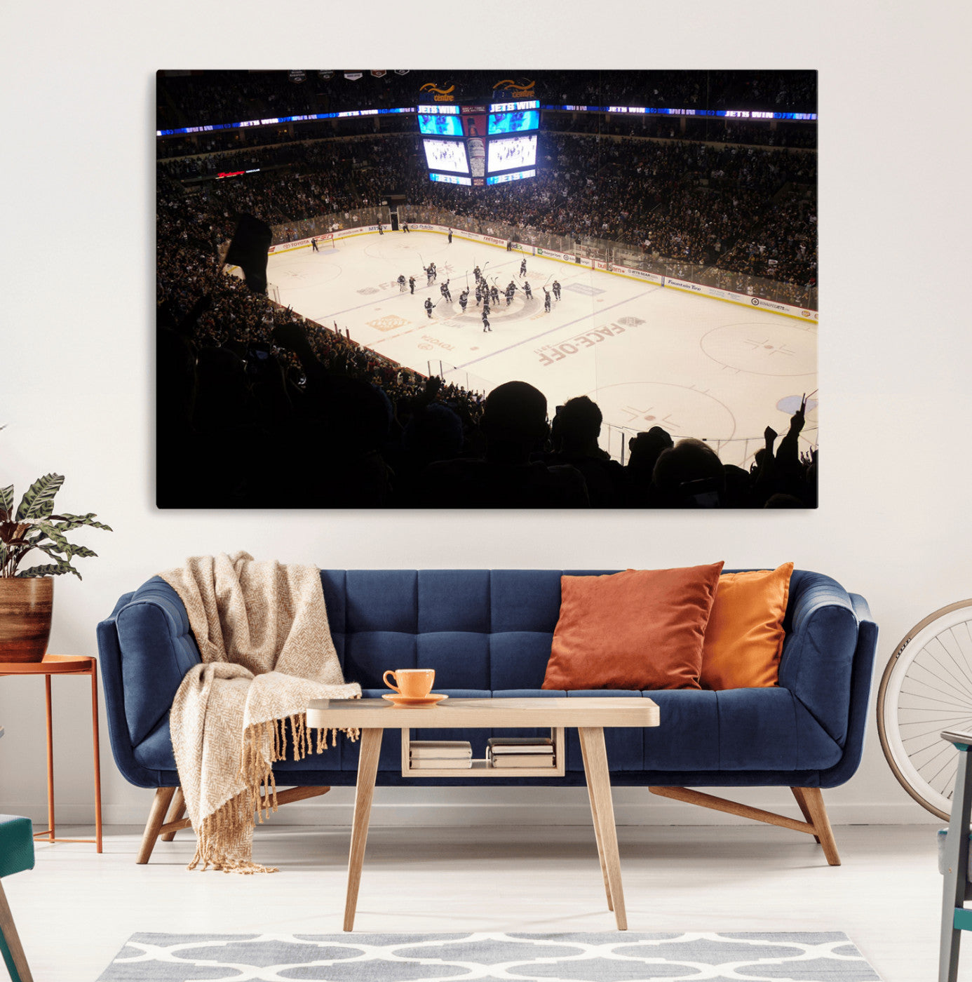 22497-MGV-CV-36X24-Canada Life Centre Wall Art | Winnipeg Jets Hockey Team Print Canvas | Ready to Hang | Winnipeg Wall