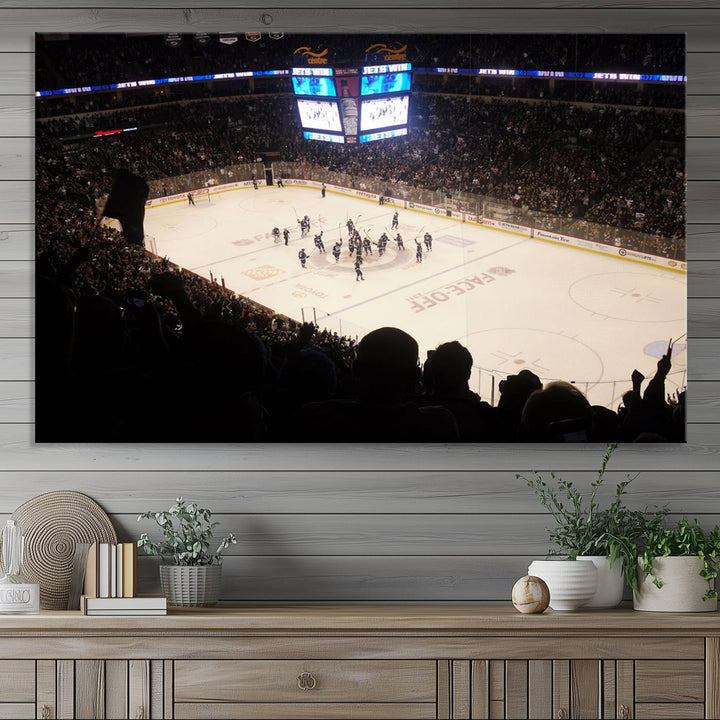 Canada Life Centre Wall Art | Winnipeg Jets Hockey Team Print | Canvas Print | Ready to Hang | Winnipeg Wall Decor