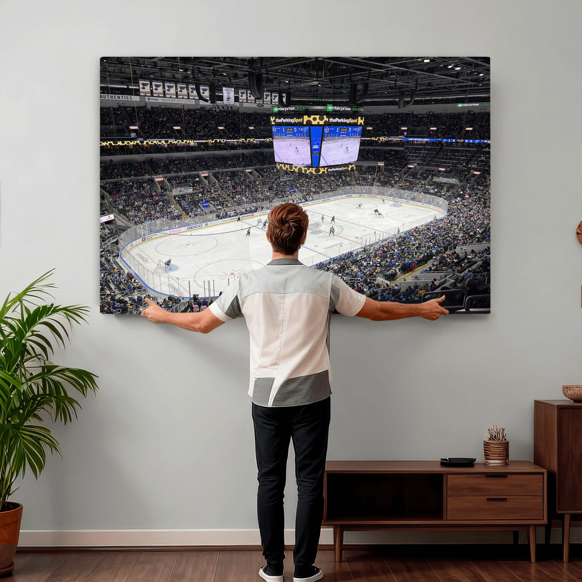 75222-MGV-CV-36X24 - Enterprise Center Missouri St. Louis Blues Hockey Stadium
