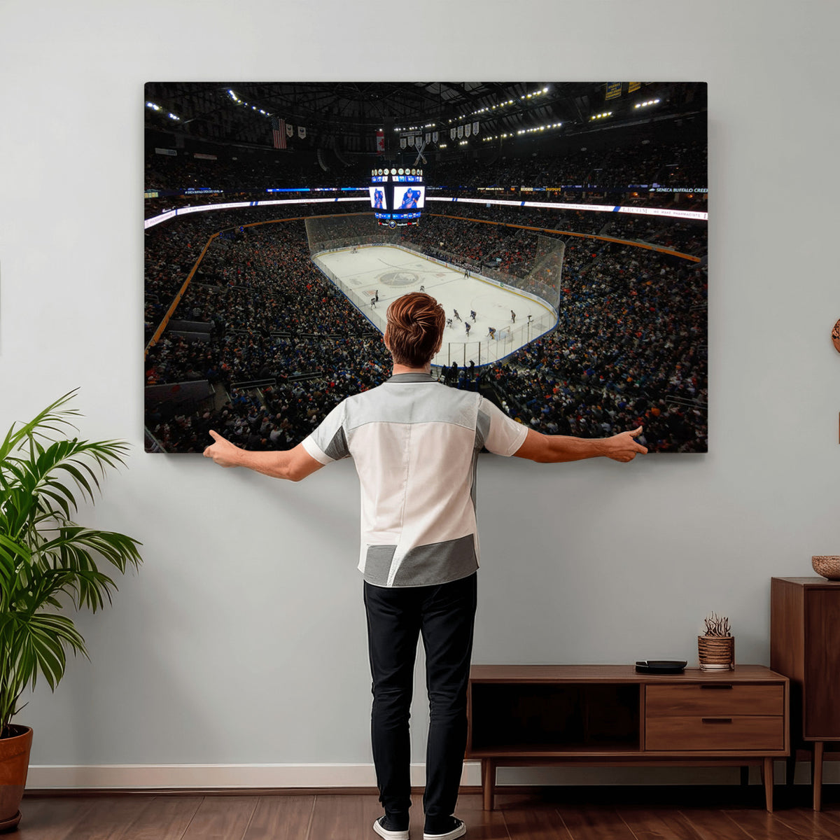 15132-MGV-CV-36X24 - KeyBank Center New York Buffalo Sabres Hockey Stadium Canvas
