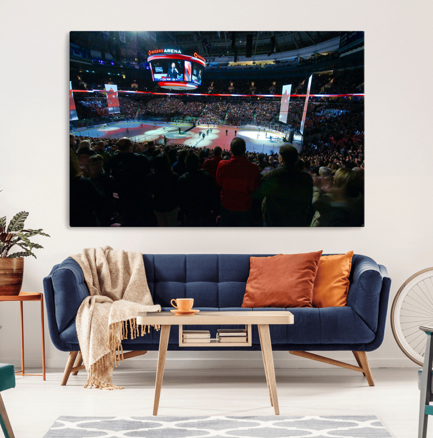 MGV-CV-36X24 - Rogers Arena Vancouver Canucks Ice Hockey Stadium Wall Art, Vancouver Canucks Ice Hockey Print