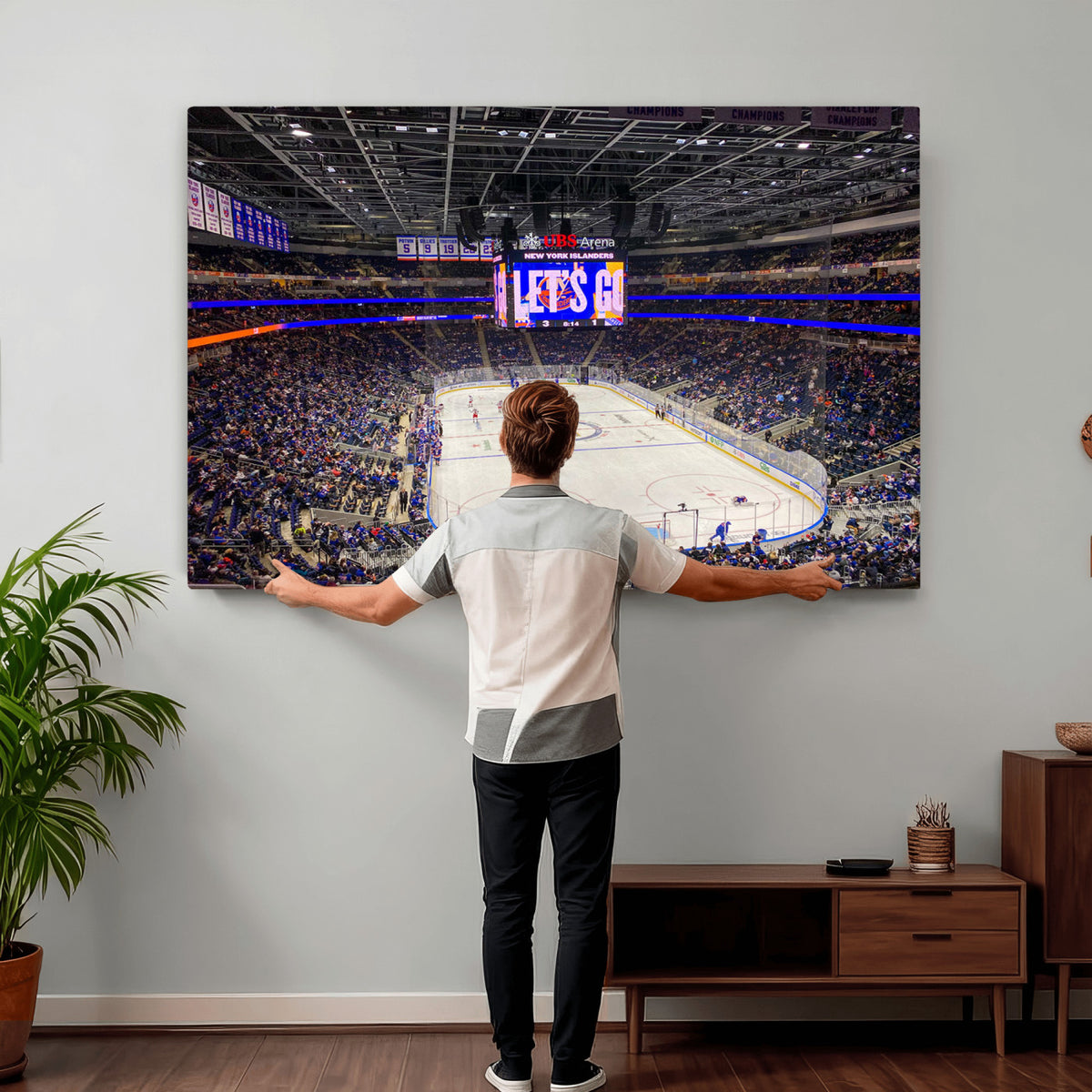 78692-MGV-CV-36X24 - UBS Arena Elmont New York Islanders Ice Hockey Wall Art, UBS Arena Elmont Wall Art Canvas Print