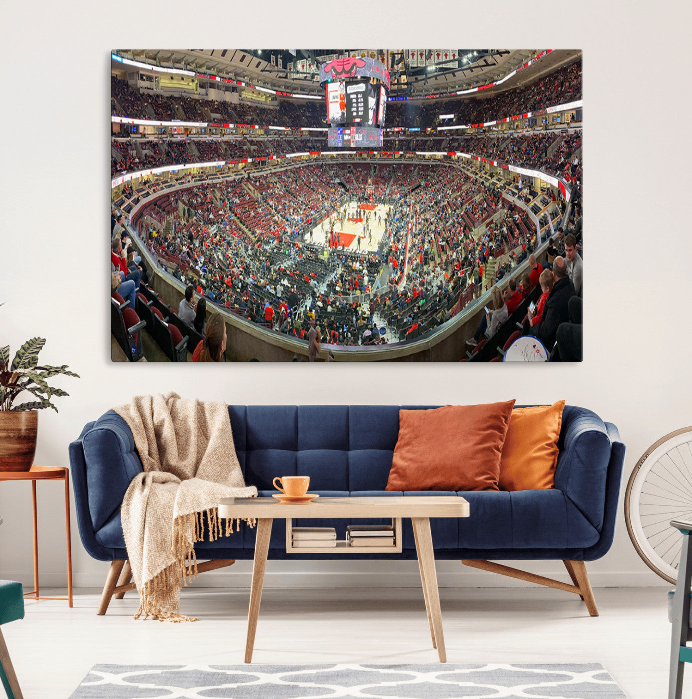 43481-MGV-CV-36X24-United Center Chicago Bulls Stadium Wall Art Canvas Print