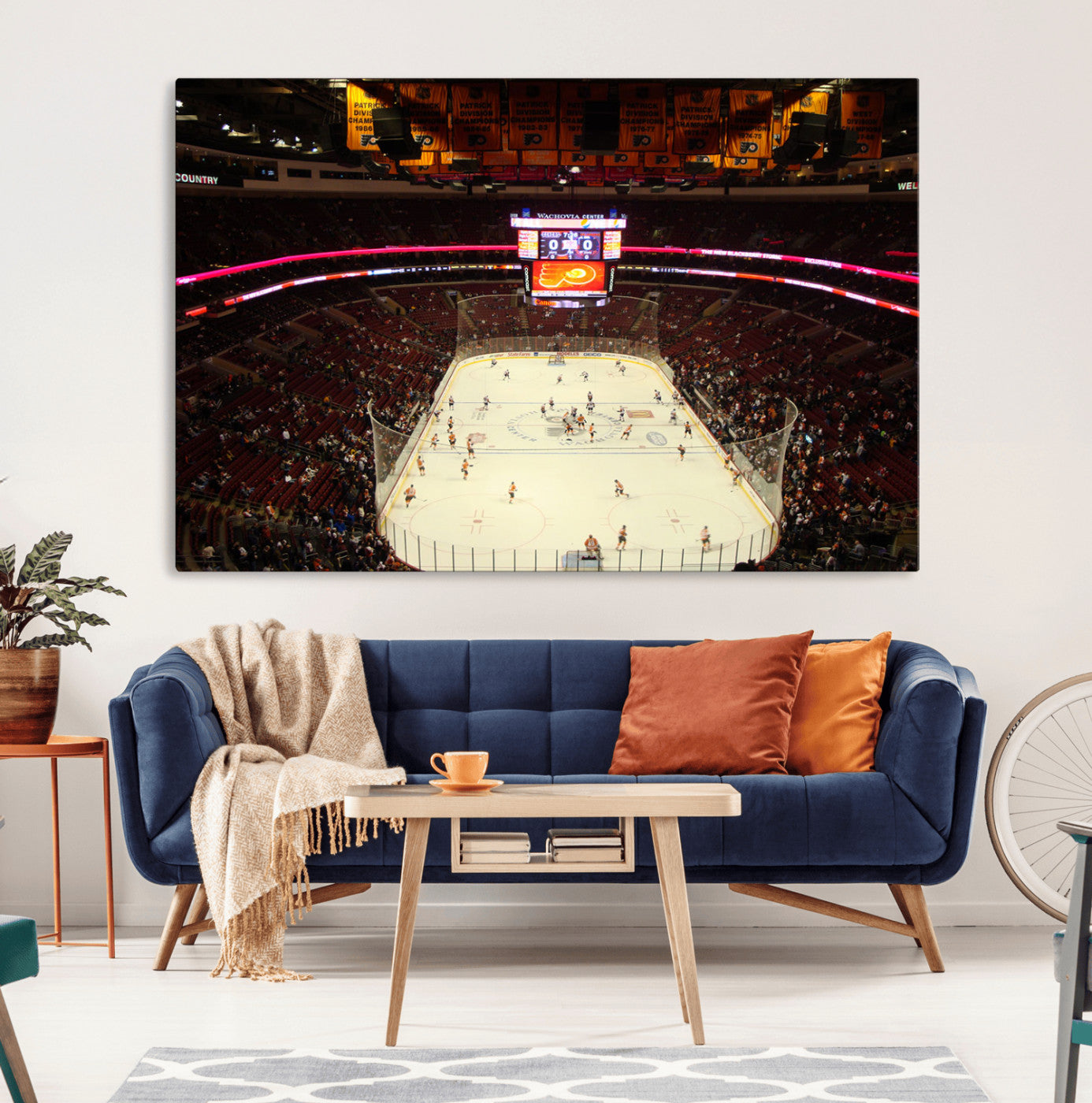 MGV-CV-36X24 - Wachovia Center Priort of Lyers Game Ice Hockey Stadium Canvas Print, Lyers Game Ice Hockey Stadium