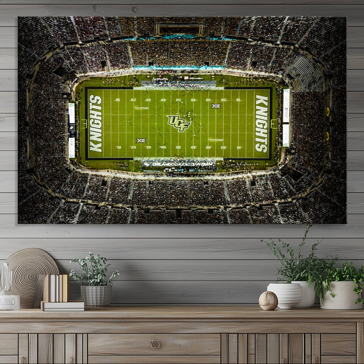 UCF Knights Football Team Print - Orlando FBC Mortgage Stadium Wall Art Canvas Print