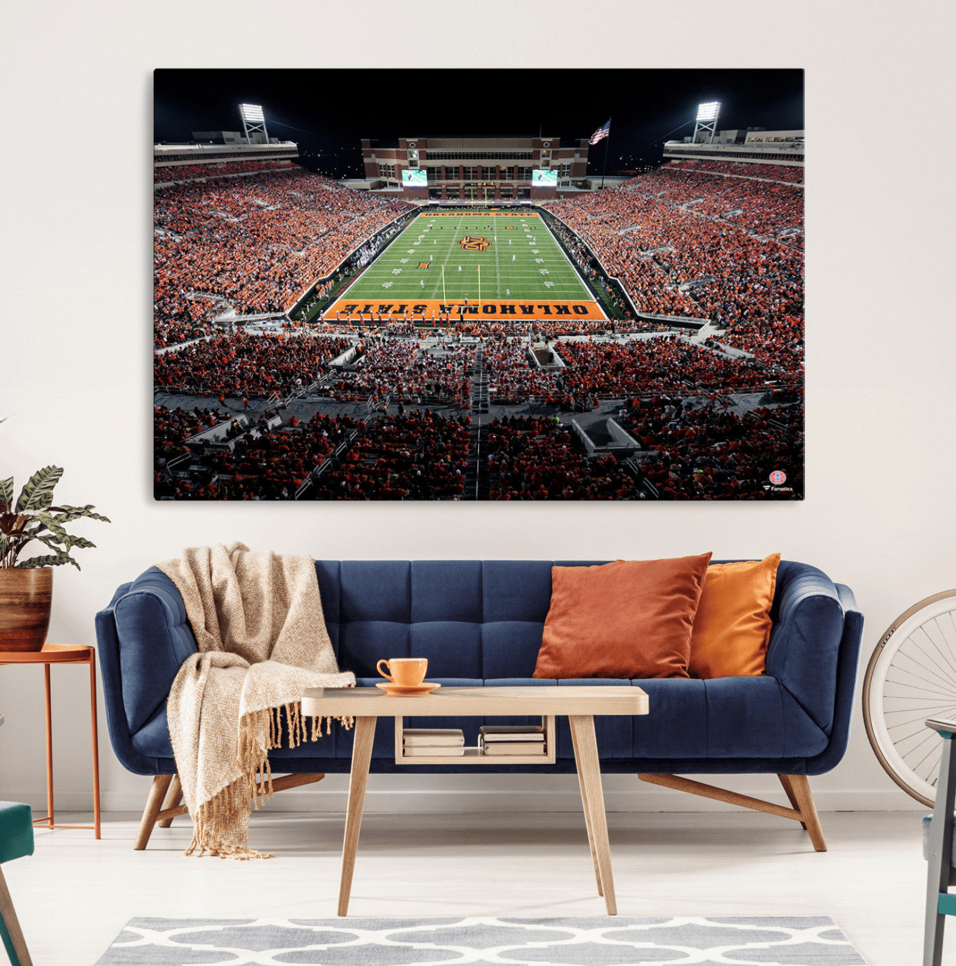 81675-MGV-CV-36X24-Oklahoma State Cowboys Canvas Print, Football Team Print - Stillwater Boone Pickens Stadium Wall Art