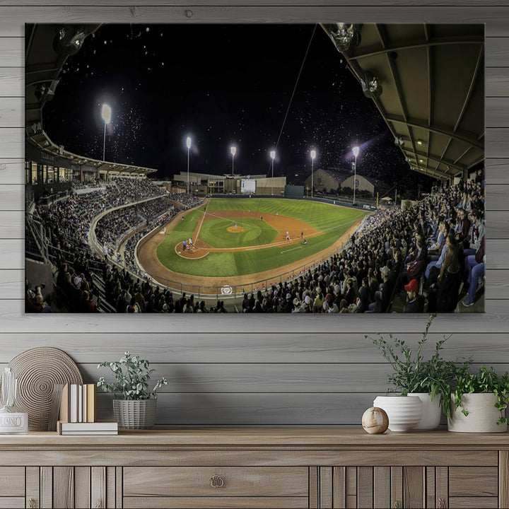 Olsen Field at Blue Bell Park - Texas A&M Aggies Baseball Stadium Wall Art Canvas Print