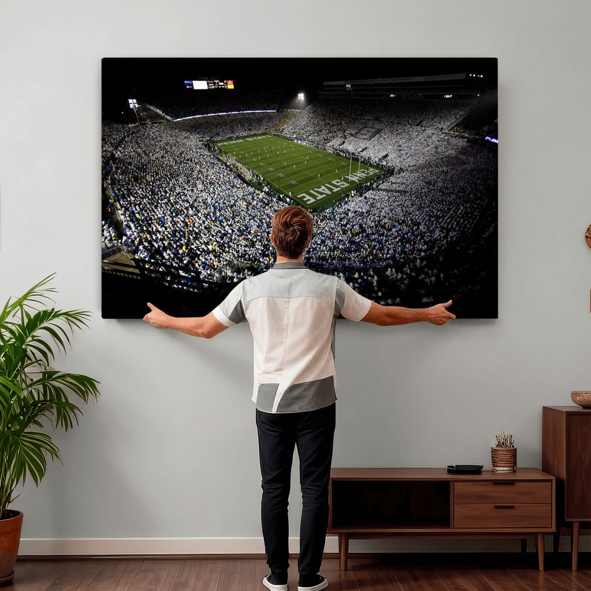 96825-MGV-CV-36X24 - Penn State Football Stadium Wall Art - Beaver Stadium Canvas Print
