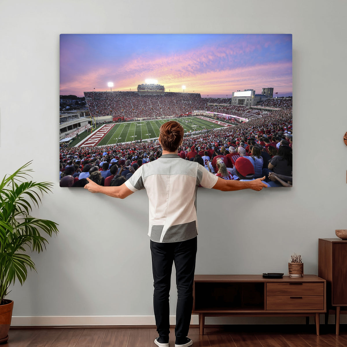 13046-MGV-CV-36X24 - Indiana University Hoosiers Football Team Print